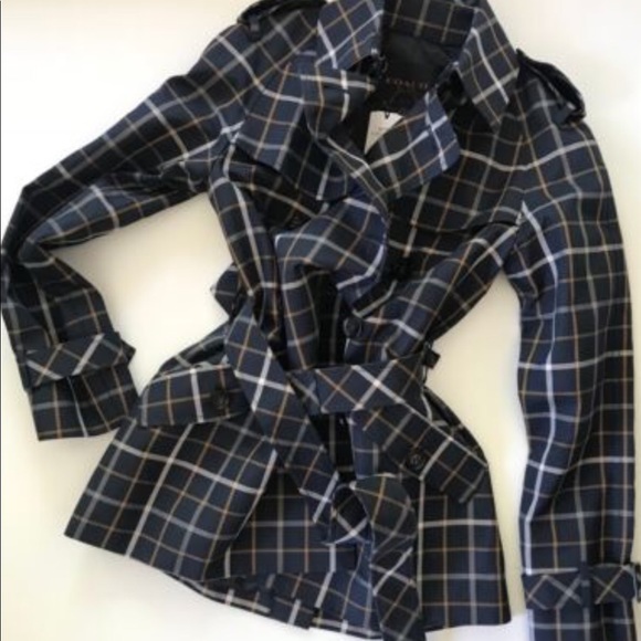 SOLD NWT Coach Trench Coat S - Picture 2 of 6